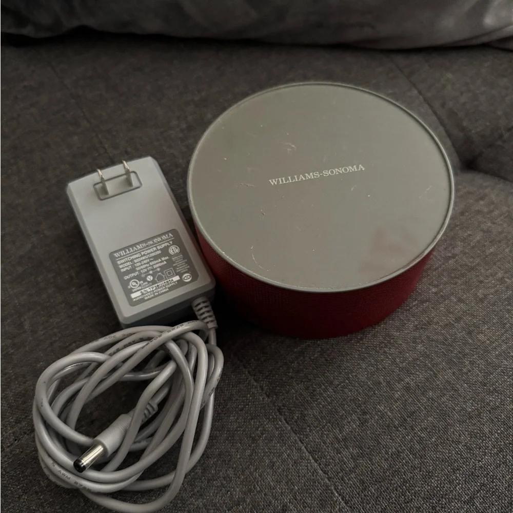 Williams Sonoma Red and Gray Accent Bluetooth Speaker